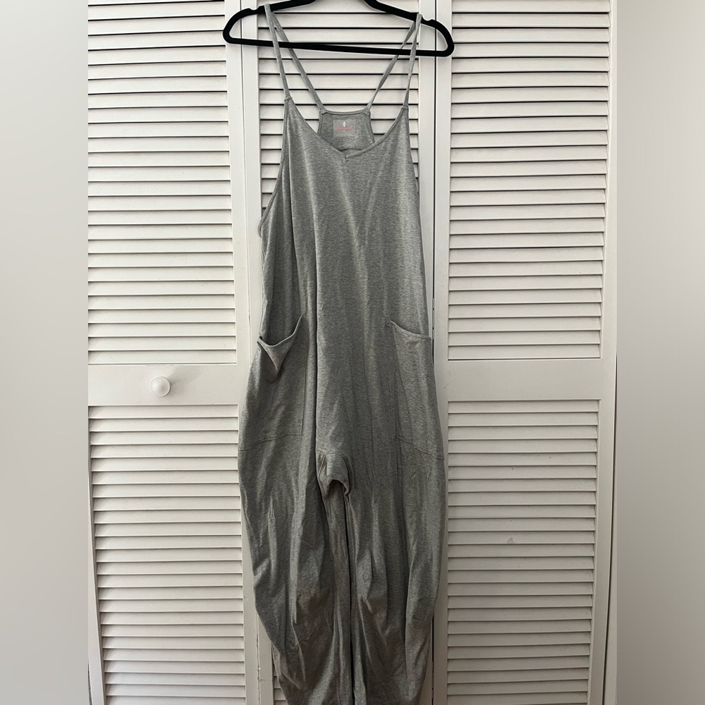 Free People Movement Hot Shot Onesie, Gray Size Small